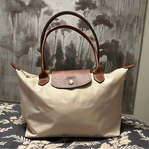 Longchamp Cream Tote Bag